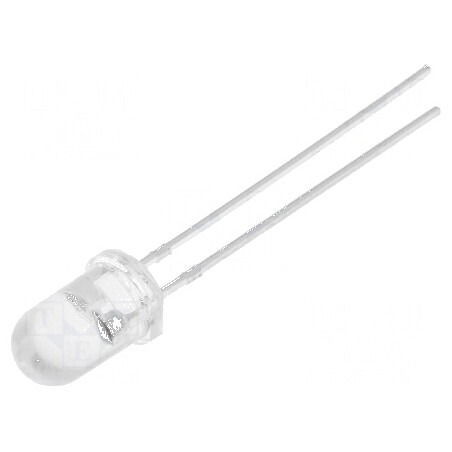 LED 5mm alb cald 3000mcd 30° convex | Electronic-mag.ro | Componente Electronice