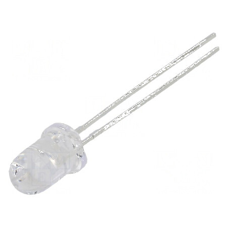 LED 5mm roșie 1300-1500mcd 30° convex 100mW | Electronic-mag.ro | Componente Electronice