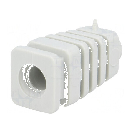 Manșon din gumă 26mm gri deschis pentru panou max. 2,7mm | Electronic-mag.ro | Componente Electronice