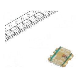 LED SMD 1616 RGB 1,6x1,6mm 20mA Lentilă Transparentă | Electronic-mag.ro | Componente Electronice