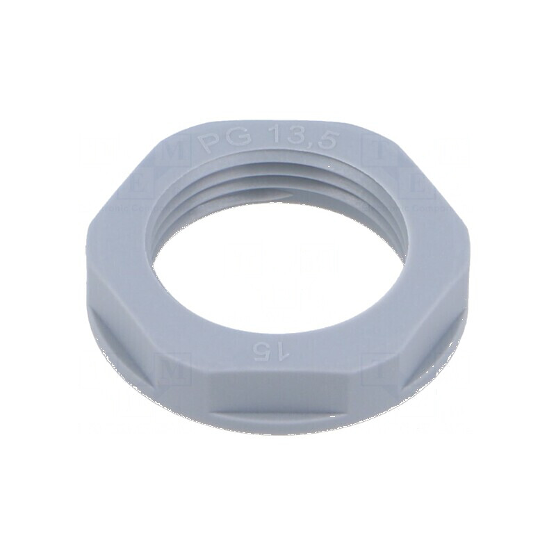 Piuliță PG13,5 poliamidă 27mm gri pentru filet PG Entrelec | Electronic-mag.ro | Componente Electronice Piuliță PG13,5 poliamidă 27mm gri pentru filet PG Entrelec | Electronic-mag.ro | Componente Electronice
