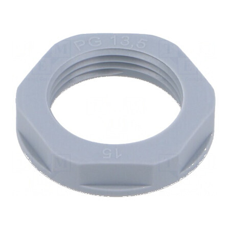 Piuliță PG13,5 poliamidă 27mm gri pentru filet PG Entrelec | Electronic-mag.ro | Componente Electronice