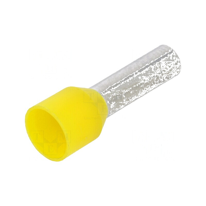 Vârf tub de capăt izolată cupru 6mm2 12mm cositorit crimpat | Electronic-mag.ro | Componente Electronice