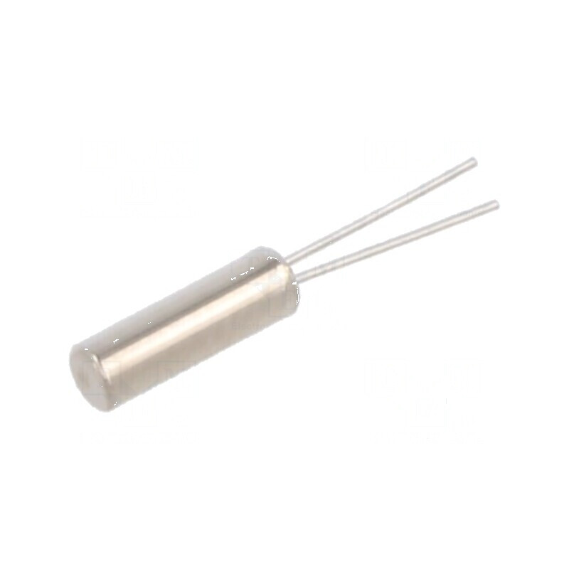 Rezonator pentru ceasuri 32,768kHz ±10ppm 6pF THT Ø1,9x6mm | Electronic-mag.ro | Componente Electronice