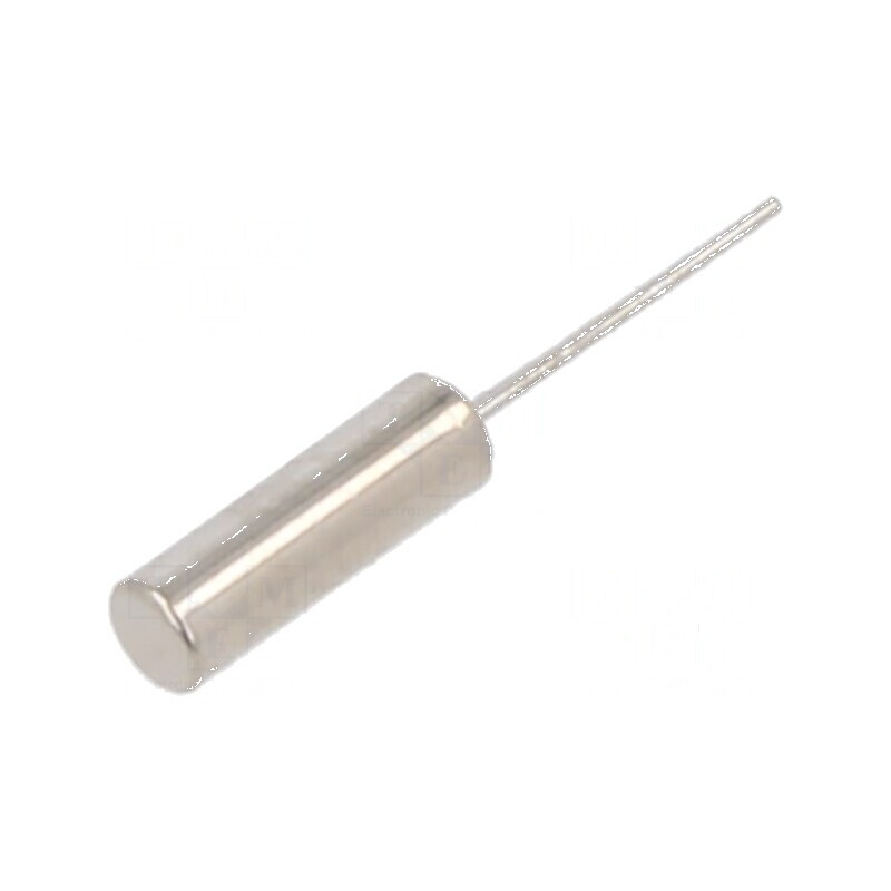 Rezonator pentru ceasuri 32,768kHz ±10ppm 12,5pF THT Ø1,9x6mm | Electronic-mag.ro | Componente Electronice