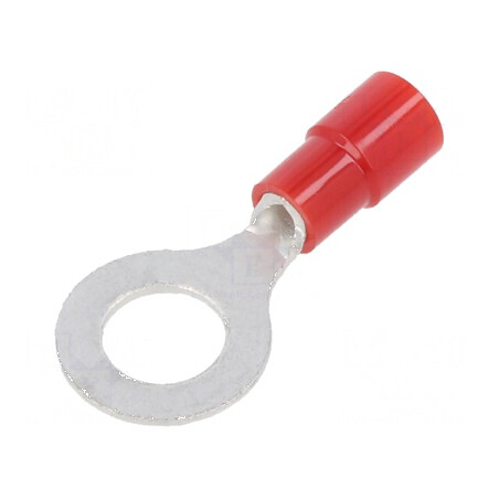 Vârf inelar M6 6,4mm pentru cablu izolat 0,3-1,65mm² crimpat | Electronic-mag.ro | Componente Electronice