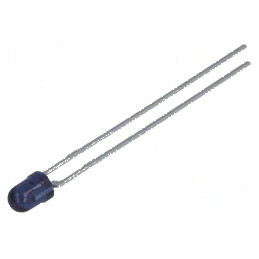 Emiţător IR 3mm 940nm transparent gri 160mW 25° THT | Electronic-mag.ro | Componente Electronice
