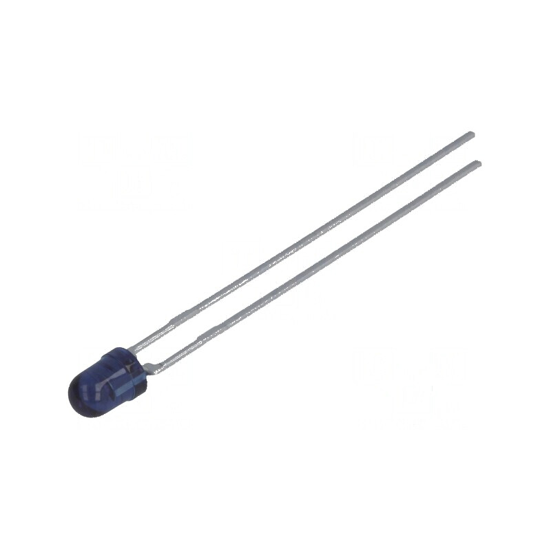 Emiţător IR 3mm 940nm transparent gri 160mW 25° THT | Electronic-mag.ro | Componente Electronice