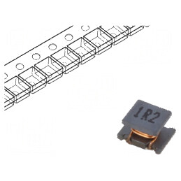Inductor SMD 1,2uH 500mA 200mΩ ±20% 4,5x3,2x2,6mm 1MHz | Electronic-mag.ro | Componente Electronice