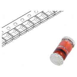 Diodă Zener 1W 15V SMD DO213AB MELF glass | Electronic-mag.ro | Componente Electronice