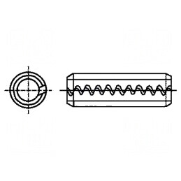 Ştift cu arc din oţel elastic BN 879, diametru 2mm, lungime 5mm | Electronic-mag.ro | Componente Electronice