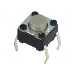 Microîntrerupător TACT SPST-NO 0,05A/24VDC THT | Electronic-mag.ro | Componente Electronice