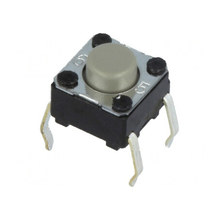 Microîntrerupător TACT SPST-NO 0,05A/24VDC THT | Electronic-mag.ro | Componente Electronice