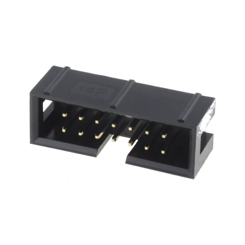 Conector IDC soclu tată 14 PIN THT aurit 2,54mm | Electronic-mag.ro | Componente Electronice