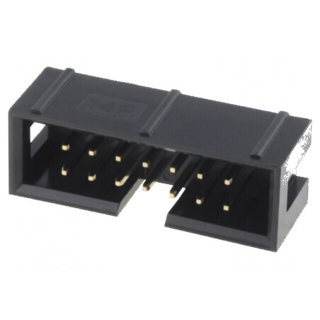 Conector IDC soclu tată 14 PIN THT aurit 2,54mm | Electronic-mag.ro | Componente Electronice