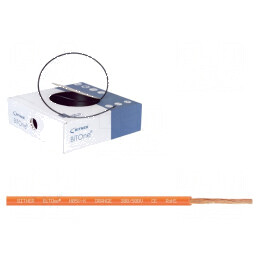 Cablu BiTOne H05V-K 0,5mm2 PVC portocalie 300V 500V | Electronic-mag.ro | Componente Electronice