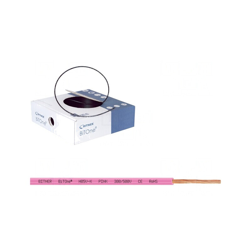 Cablu BiTOne H05V-K 0,5mm2 PVC roz 100m 300V 500V | Electronic-mag.ro | Componente Electronice Cablu BiTOne H05V-K 0,5mm2 PVC roz 100m 300V 500V | Electronic-mag.ro | Componente Electronice