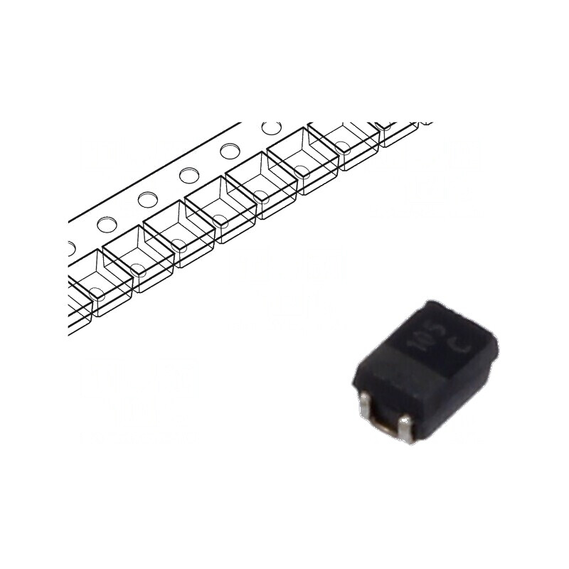 Condensator tantal 1uF 16VDC SMD P 0805 ±20% -55÷125°C | Electronic-mag.ro | Componente Electronice