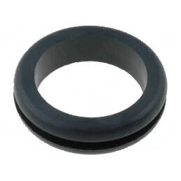 Manșon din cauciuc negru Øorif montare 19mm Øorif 16mm | Electronic-mag.ro | Componente Electronice