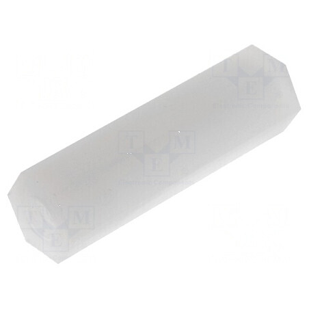 Piuliță distanțieră hexagonală poliamidă M4 | Electronic-mag.ro | Componente Electronice