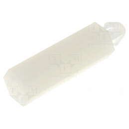 Distanţier PCB poliamidă 18mm naturală cu cheie 5,5mm | Electronic-mag.ro | Componente Electronice