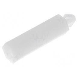 Distanţier PCB poliamidă 19mm naturală cu cheie 5,5mm | Electronic-mag.ro | Componente Electronice