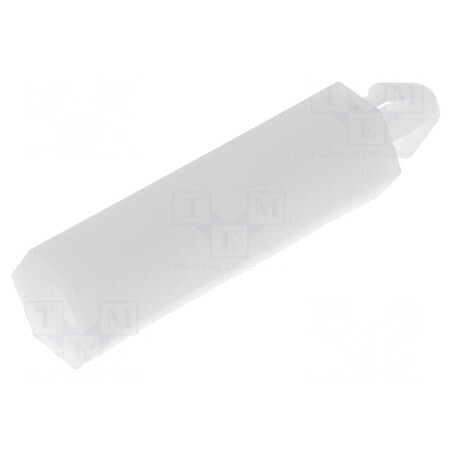 Distanţier PCB poliamidă 19mm naturală cu cheie 5,5mm | Electronic-mag.ro | Componente Electronice