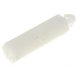Distanţier PCB poliamidă 20mm naturală, cheie 5,5mm | Electronic-mag.ro | Componente Electronice