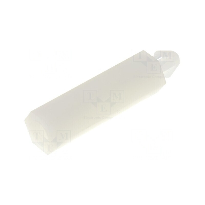 Distanţier PCB poliamidă 20mm naturală, cheie 5,5mm | Electronic-mag.ro | Componente Electronice