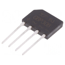 Punte redresoare monofazată Urmax 800V 3A 90A plată | Electronic-mag.ro | Componente Electronice
