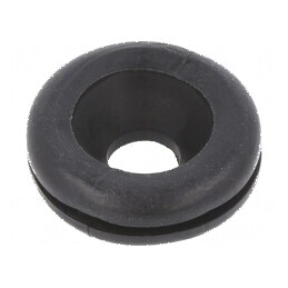 Manșon PVC negru Ø 9,5mm - Ø 5mm, rezistență -30÷60°C | Electronic-mag.ro | Componente Electronice