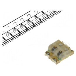 LED SMD 0605 roșie/verde 1,6x1,25mm 20mA 120° | Electronic-mag.ro | Componente Electronice