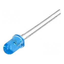 Emițător IR 5mm 880nm Albastru Transparent 20° THT 160mW | Electronic-mag.ro | Componente Electronice