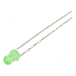 LED 3mm Verde 4200mcd 30° Convex | Electronic-mag.ro | Componente Electronice