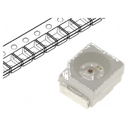 LED SMD 3528 PLCC2 Roșie 220mcd 20mA 120° | Electronic-mag.ro | Componente Electronice