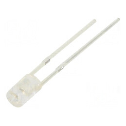 LED 3mm portocalie 220-300mcd 100° plat | Electronic-mag.ro | Componente Electronice
