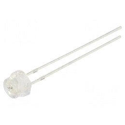 LED 4,8mm portocalie 2000-3000mcd 100° convex | Electronic-mag.ro | Componente Electronice