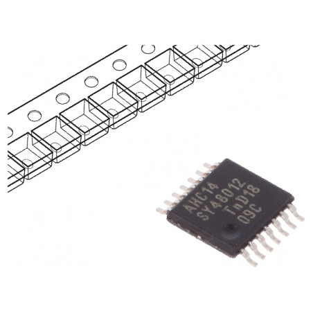 IC digital NOT Ch: 6 CMOS SMD TSSOP14 2-5.5VDC | Electronic-mag.ro | Componente Electronice