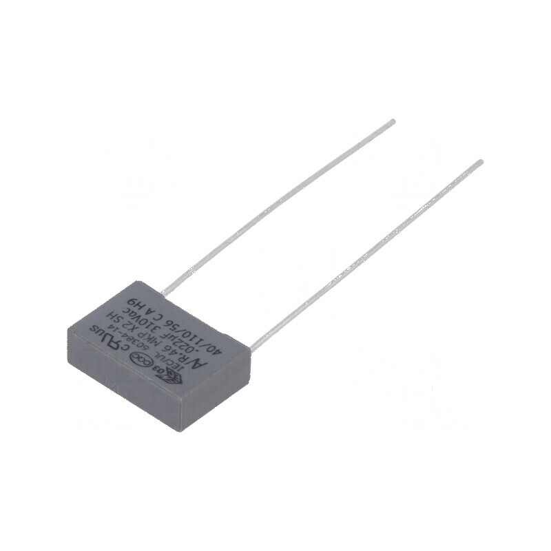Condensator polipropilenă X2 22nF 310V 13x4x9mm THT | Electronic-mag.ro | Componente Electronice Condensator polipropilenă X2 22nF 310V 13x4x9mm THT | Electronic-mag.ro | Componente Electronice