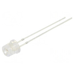 LED 5mm portocalie 1120-1560mcd 140° plat | Electronic-mag.ro | Componente Electronice