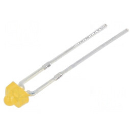 LED portocalie 500-750mcd 30° convex 2,54mm | Electronic-mag.ro | Componente Electronice