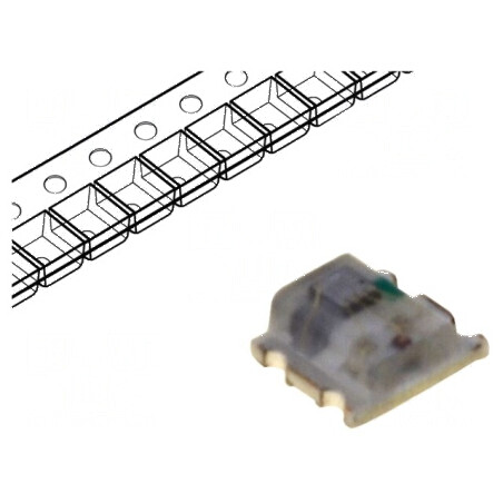 LED RGB cu clipire, 120°, 20mA, 2x1,8x0,8mm, 0807 | Electronic-mag.ro | Componente Electronice