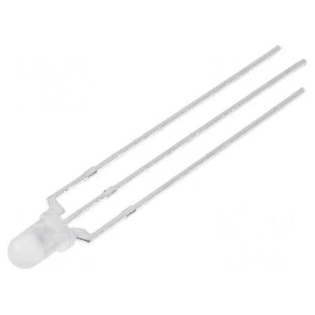 LED 3mm albastru/galben 30° convex nr. term 3 | Electronic-mag.ro | Componente Electronice