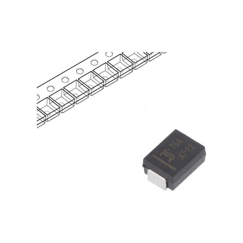 Diodă TVS 600W 28,9-32,1V 14,3A unidirecțională SMB | Electronic-mag.ro | Componente Electronice Diodă TVS 600W 28,9-32,1V 14,3A unidirecțională SMB | Electronic-mag.ro | Componente Electronice
