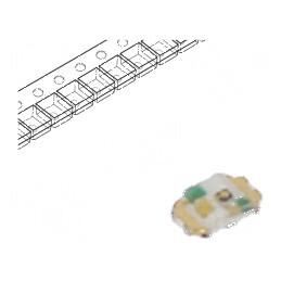LED SMD 0402 portocalie 1,9V 1mA 52mW | Electronic-mag.ro | Componente Electronice
