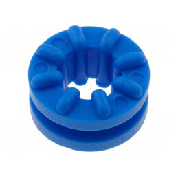 Manșon albastru Øorif. montare 6,3mm, grosime panou max. 1,6mm | Electronic-mag.ro | Componente Electronice