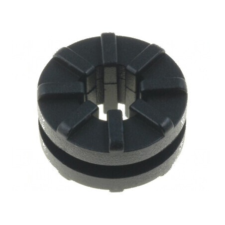 Manșon negru Øorif. pentru montaj 9mm, grosime panou max. 2mm, Øext. 14,5mm | Electronic-mag.ro | Componente Electronice