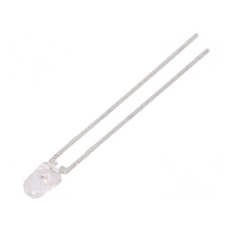 LED 3mm roșie 6,3÷25mcd 32° convex | Electronic-mag.ro | Componente Electronice