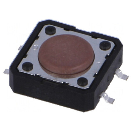 Microîntrerupător TACT SPST-NO 0,05A/12VDC SMT | Electronic-mag.ro | Componente Electronice