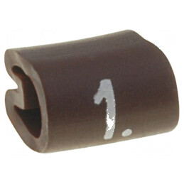 Markere Marcaj PVC maro 1 7,9÷12,7mm -45÷70°C | Electronic-mag.ro | Componente Electronice